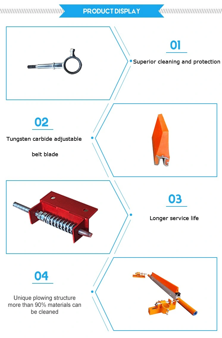 Coal Mining Adjustable Secondary Polyurethane Belt Conveyor Roller Cleaner