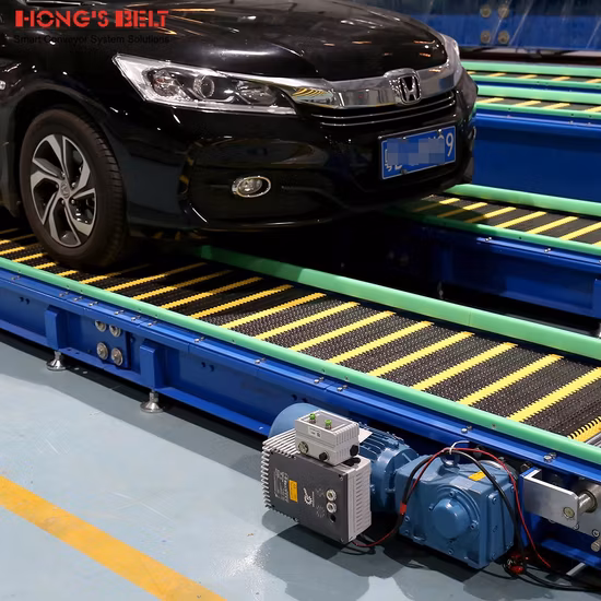 Cinta transportadora modular de plástico Hongsbelt Cinta transportadora automotriz de servicio pesado para automóvil