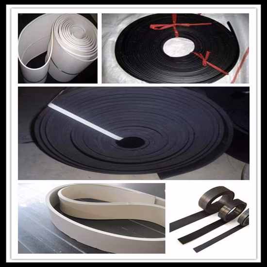 Hoja de cinta transportadora de falda de caucho negro verde sándwich negro