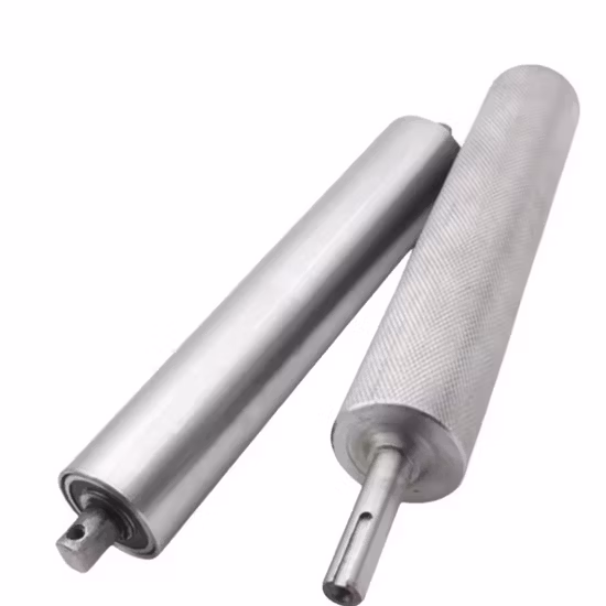 Rodillo sin motor galvanizado Rodillo de acero inoxidable Cinta transportadora Rodillo Línea de rodillos Rodillo Accesorios para rodillos
